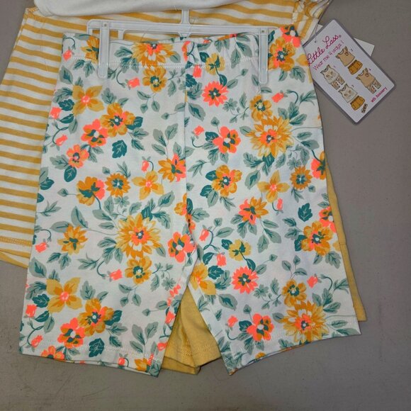 Little Lass  Girl 6X Smiles For Miles Bicycle Floral Girls Outfit Set 4165 - Picture 6 of 9